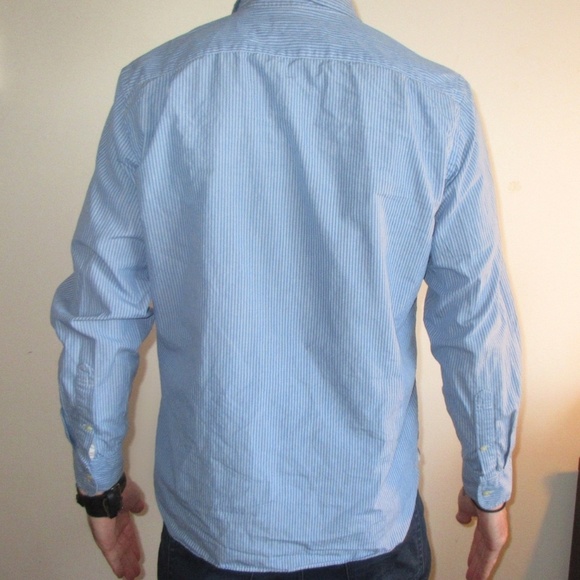 J. Crew Slim Fit Button Down Shirt Size Medium Blue - Picture 2 of 3